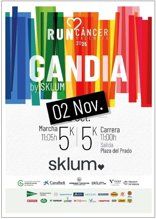 Gandia acogerá el 2 de noviembre la XI edición de la Run for Cáncer