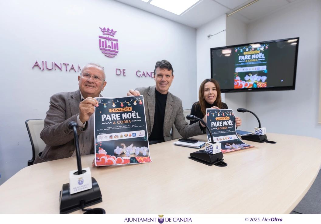 La magia de la Navidad llegará al barrio de Corea de Gandia con la tradicional cabalgata de Papá Noel