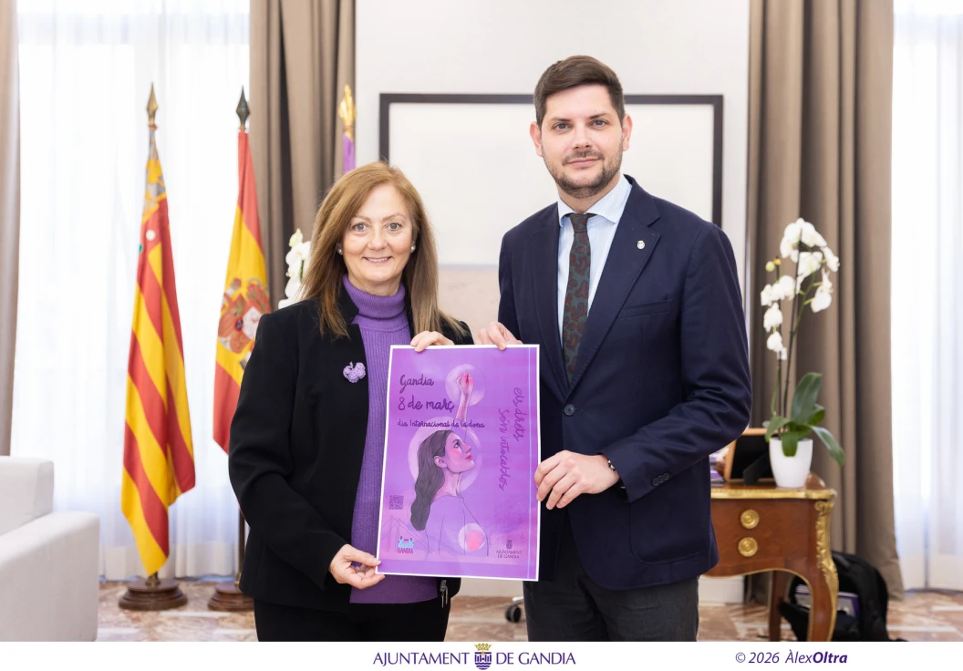 Gandia reivindica el 8M con el lema 'Els drets són intocables'