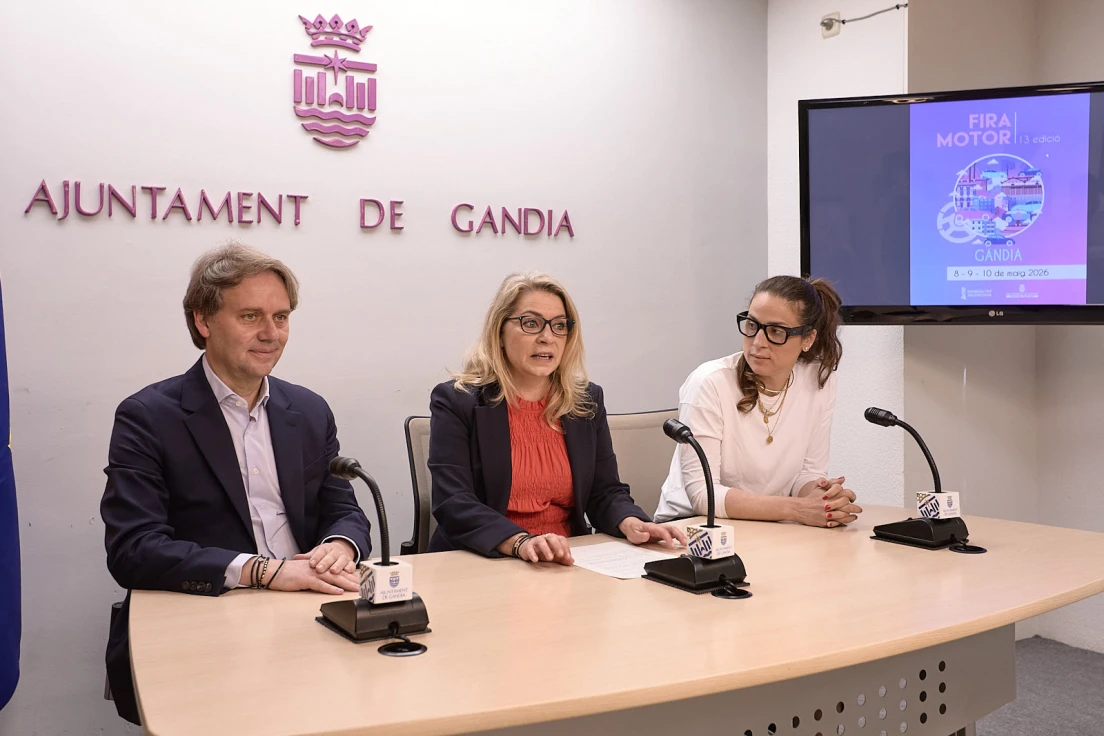 Gandia acogerá del 8 al 10 de mayo la XIII Feria del Motor