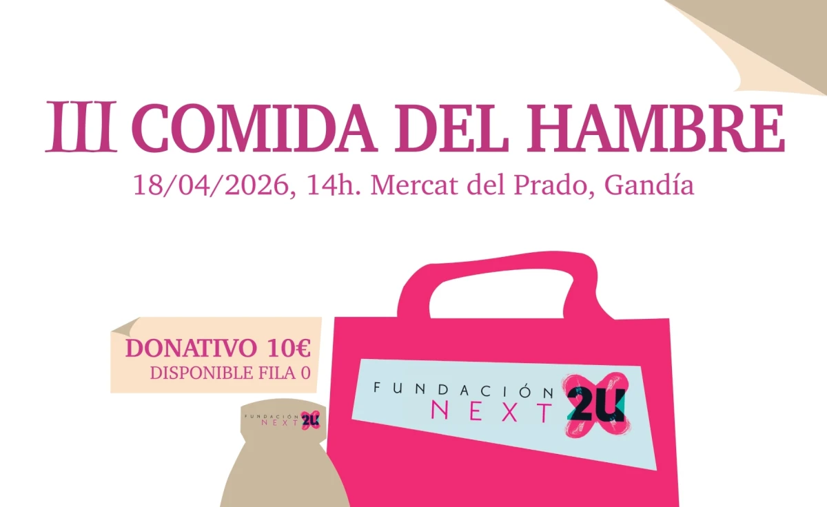 Gandia acoge este sábado la tercera Comida del Hambre de Next2U by Buñoleras