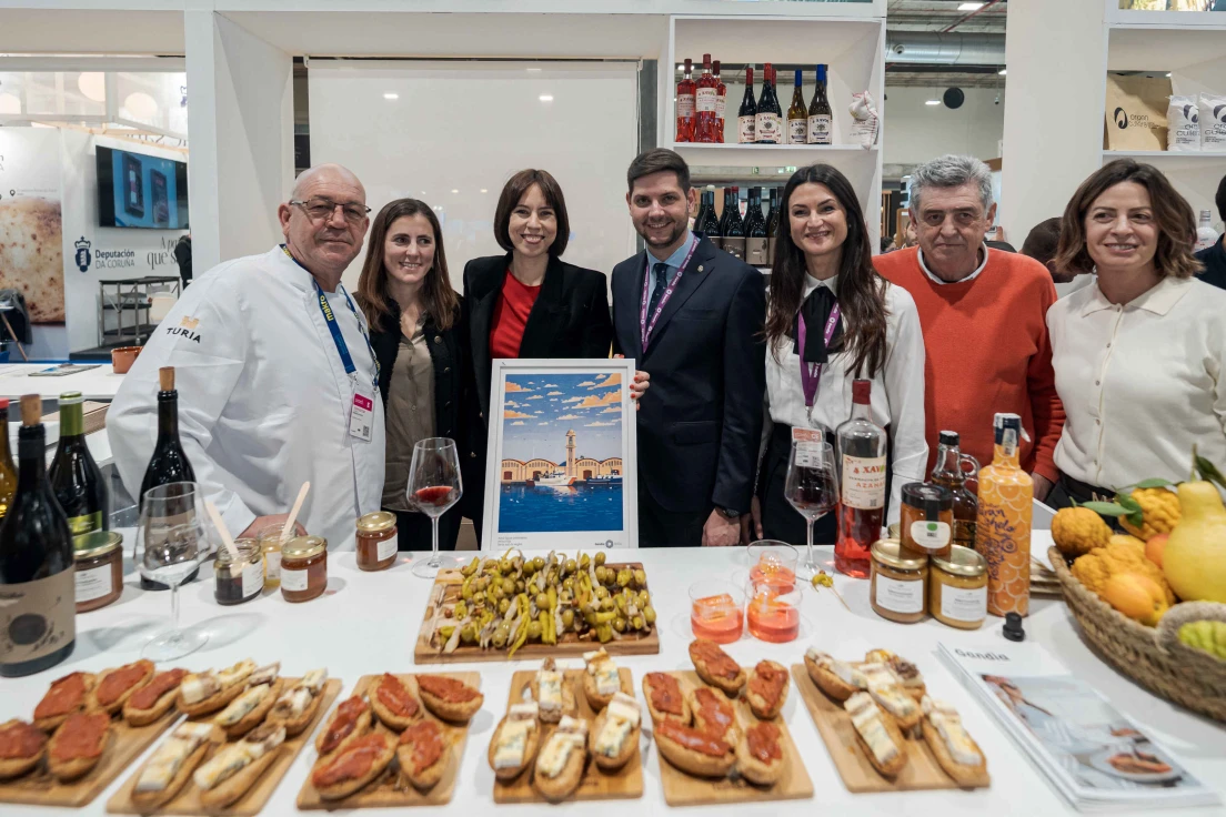 Los ministros Hereu y Morant saborean los productos de Gandia en Madrid Fusión