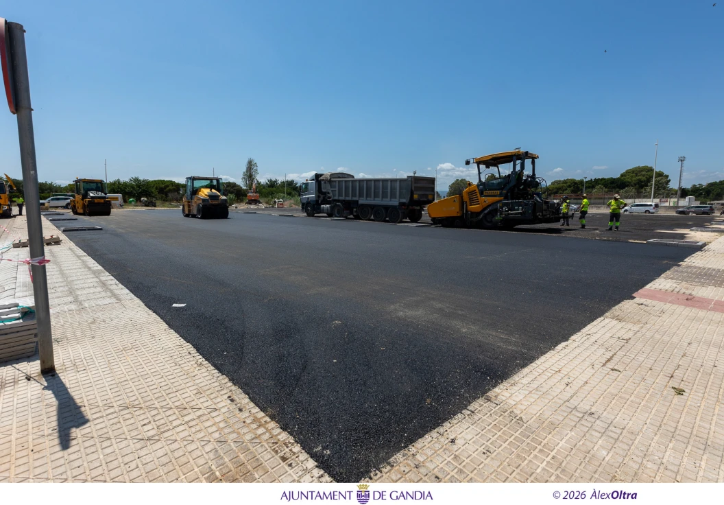 Avanzan las obras de la avenida del Puerto de Gandia