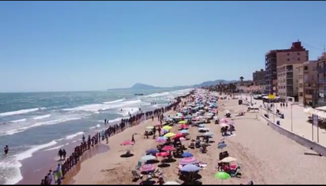 Javier Cremades valora la cadena humana del sábado en las playas del Sur de la Safor