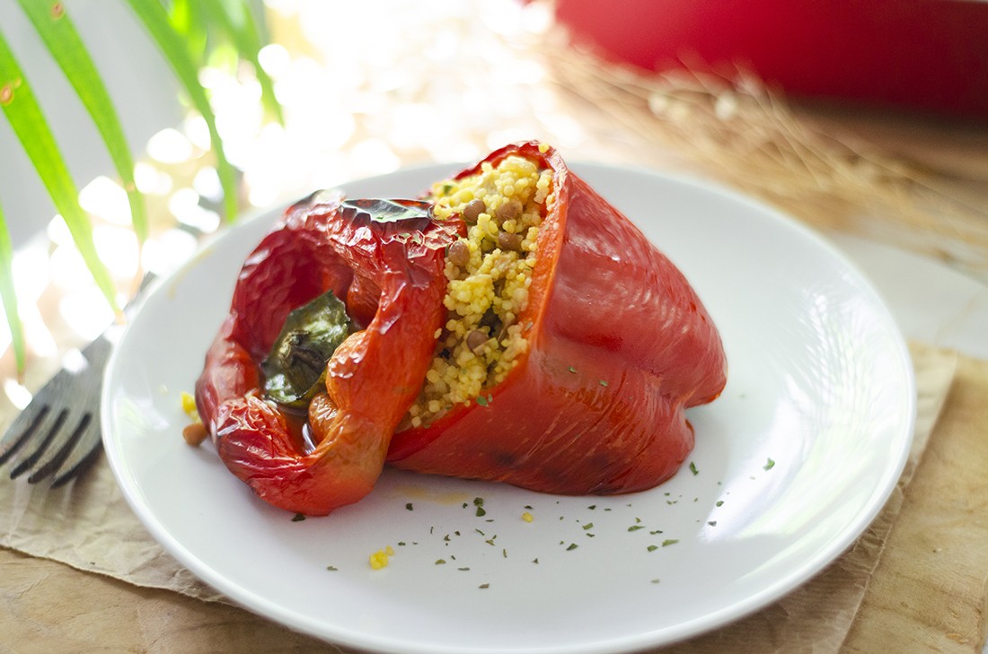 Pimientos rellenos al estilo de María y en dos cocciones