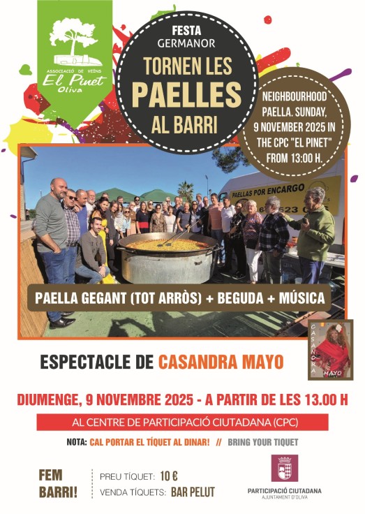 Paella gigante para los vecinos del Pinet