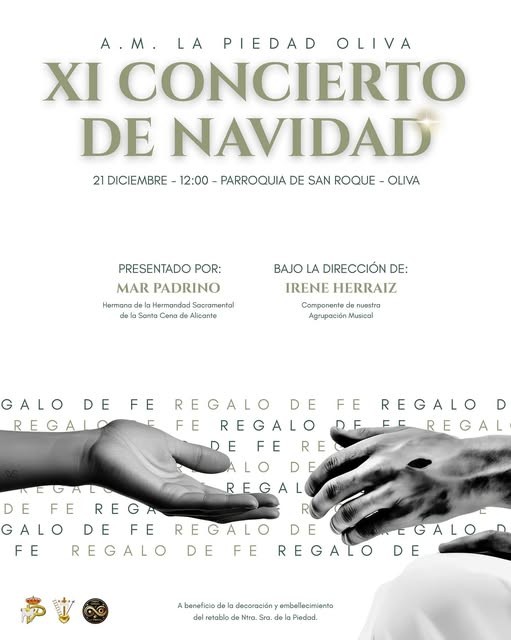 La Piedad de Oliva programa concierto de Navidad