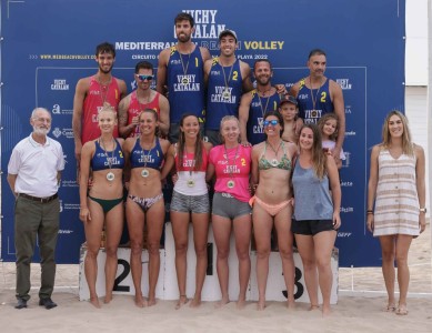 Éxito del inicio en la playa de Gandia del Circuito Vichy Catalan Mediterranean Beach Volley