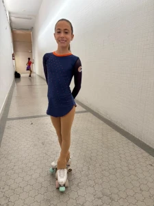 Noa Tio alcanza la novena posición en la XII Copa de Aragón de Patinaje Artístico