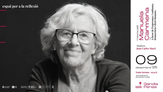 Manuela Carmena protagonizará la quinta jornada de ‘Gandia Pensa’ el 9 de diciembre