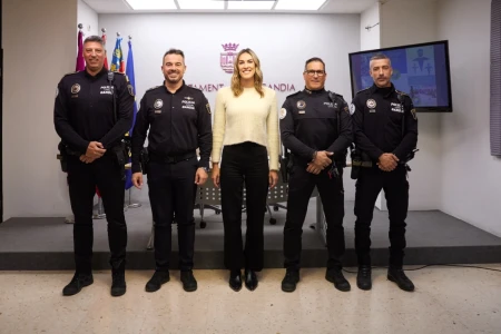 La Policía Local de Gandia recibe un segundo premio nacional por el programa 'Agente Tutor'