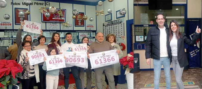 Un millón de euros deja en Gandia la Lotería Nacional en el Sorteo de Navidad