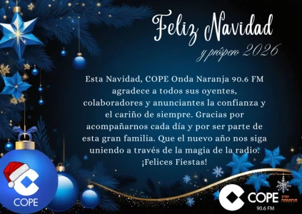 Cope Onda Naranja les desea ¡Feliz Navidad !