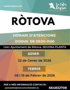 La Llançadora d’Ocupabilitat prestará hoy servicio en Ròtova