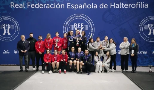 El AC Gandia de Halterofilia logra un tercer puesto por equipos en la Copa de España Sub-16