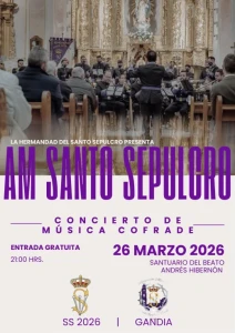 Concierto de música cofrade por el X aniversario de la Agrupación Musical Santo Sepulcro Raval