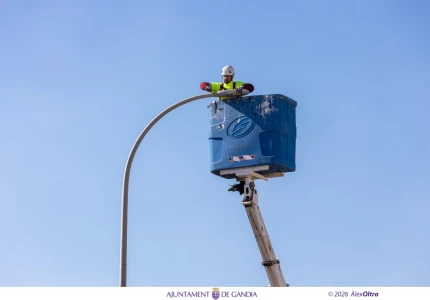 Gandia inicia una nueva fase de renovación de 4.000 luminarias para mejorar la eficiencia energética