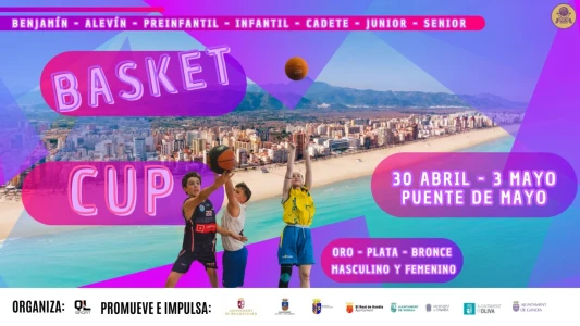 Desde este domingo más de 2.500 deportistas participan en la Basket Cup Gandia