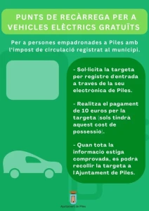 Piles pone a disposición de sus vecinos puntos de recarga gratuitos para vehículos eléctricos