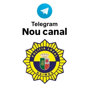 La Policía Local de Daimús lanza un canal oficial de avisos en Telegram