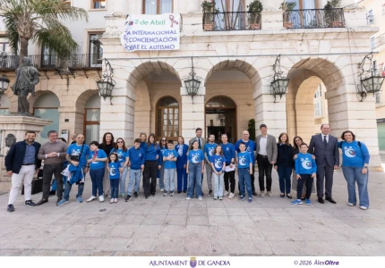 Gandia conmemora el Día Mundial de Concienciación sobre el Autismo