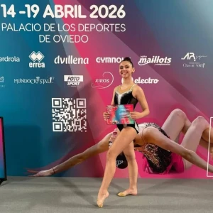 El Ayuntamiento de Gandia felicita a Julieta Viera por su sexto puesto en el Campeonato de España Base de Gimnasia Rítmica