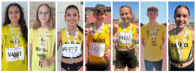 El CA Safor Teika suma siete medallas en el Campeonato Provincial Infantil en Sagunt