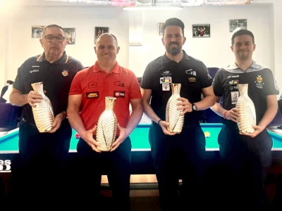 El Chef Amadeo Gandia Billar Club firma un doblete histórico en el II Open Ciutat de Montcada
