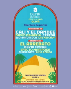 Oliva se prepara para el ‘Duna Dorada Festival’