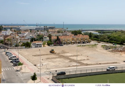 Gandia empieza la creación de un aparcamiento para 170 coches en el Grau