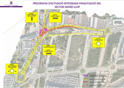 Gandia inicia el lunes la remodelación del acceso sur para mejorar la movilidad y agilizar la circulación