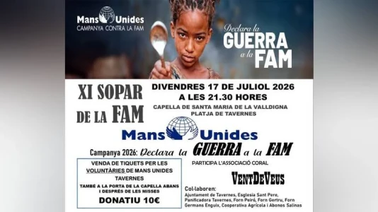 Tavernes de la Valldigna acoge el XI Sopar de la Fam