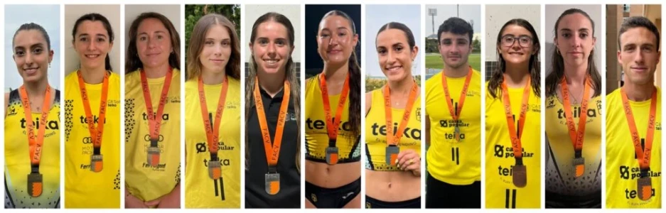 El Club de Atletismo Safor Teika conquista once medallas en el Campeonato Autonómico Absoluto Individual