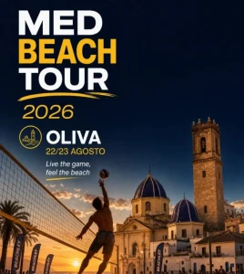 Oliva reúne a 300 jugadores en el MED Beach Tour 2026 de vóley playa