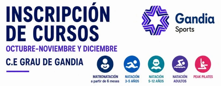 El Grau abre el 7 de septiembre la preinscripción para los cursos de natación y Peak Pilates