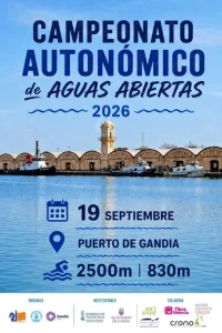 El puerto de Gandia acogerá por primera vez el Campeonato Autonómico de Aguas Abiertas