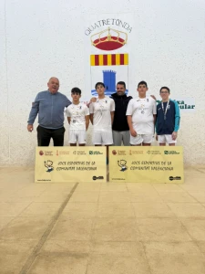 El equipo infantil del Club de Pilota de Piles se proclama subcampeón provincial